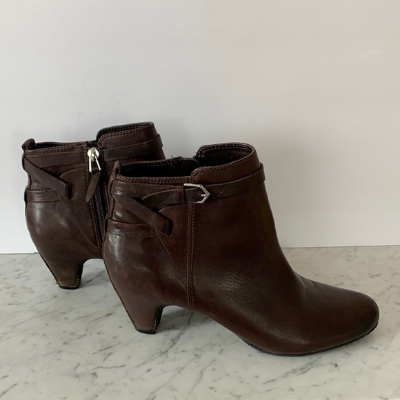 Sam Edelman brown leather ankle booties boots Maddox 8M - Picture 3 of 12